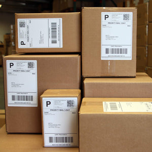 Direct Thermal Fanfold Shipping Labels (500 Z-Fold Labels) - 4" x 6" / 100mm x 150mm